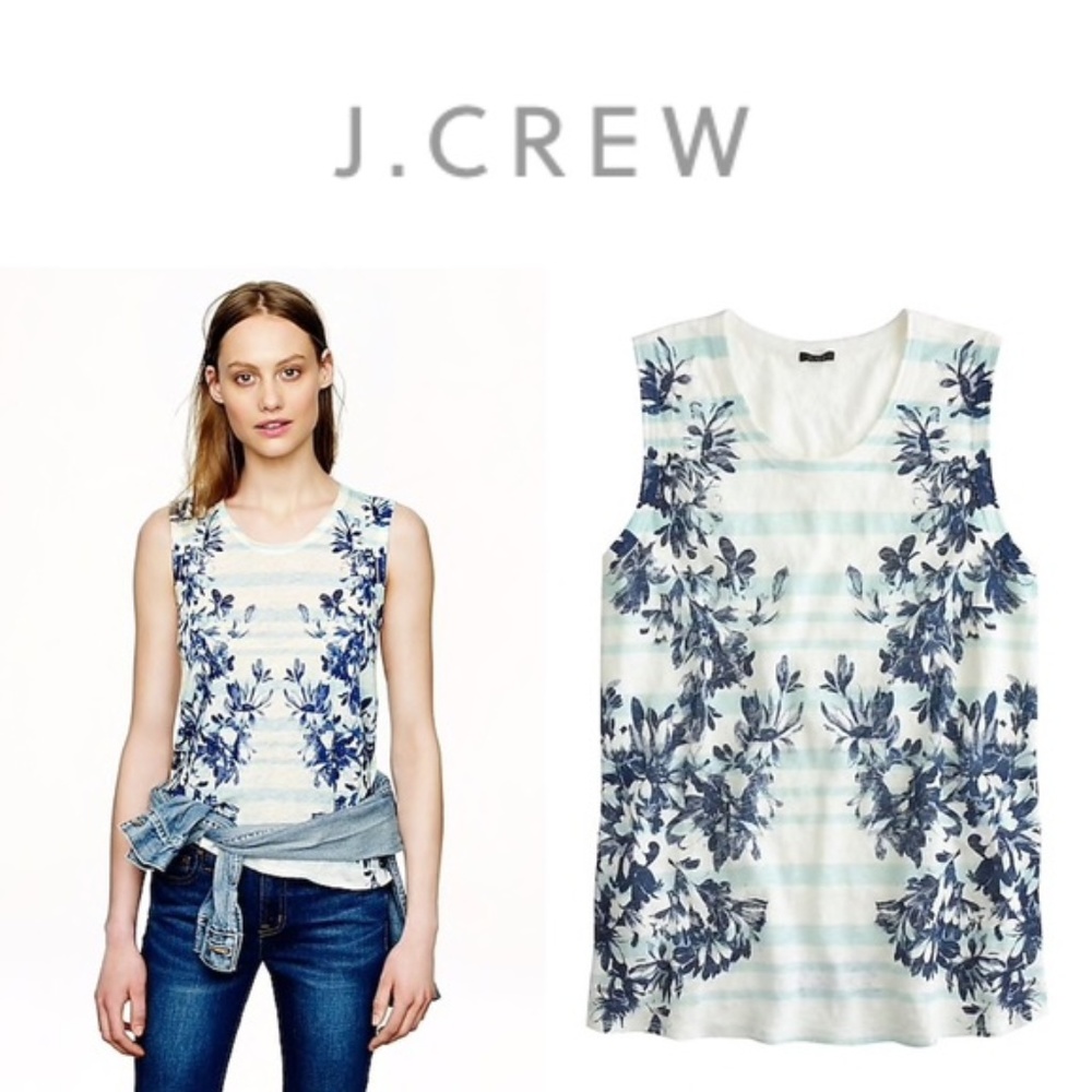 J. Crew 100% Linen Tank